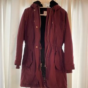 GAP Burgundy Parka